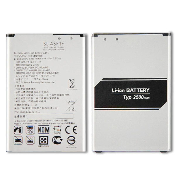 High Quality 2500mAh BL-45F1F Battery For LG K9 K8 K4 K3 M160 MS210 X230K M160 X240K LV3 2017 Versio Mobile Phone