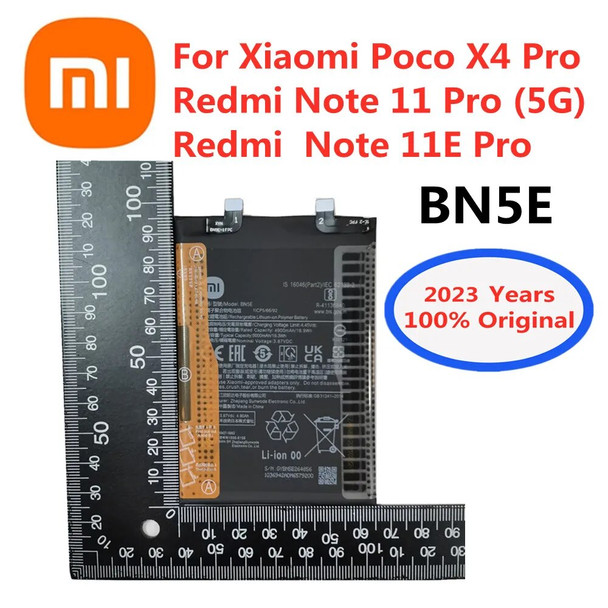 2023 100% Original New High Quality 5000mAh BN5E Battery For Xiaomi Redmi Note 11 Pro 5G/ POCO X4 PRO 5G Mobile Phone Batteries