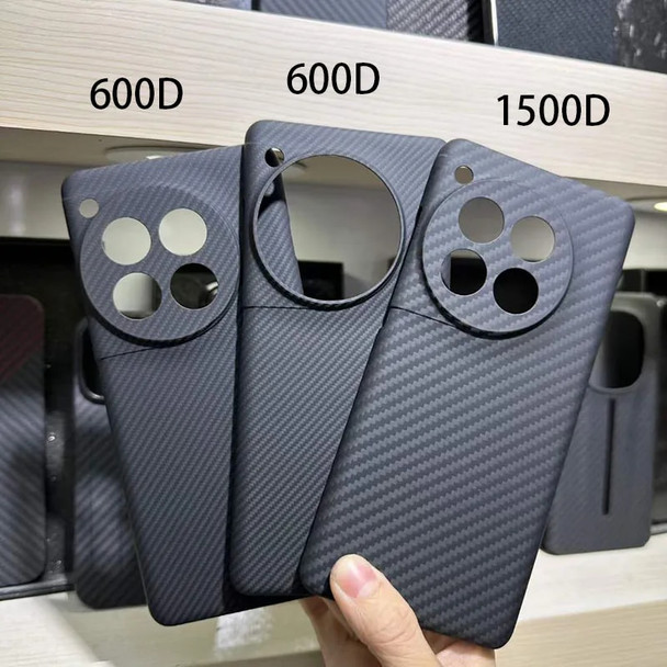 Case for 1+ Oneplus 12 Ultrathin Real Carbon Fiber Aramid Anti-explosion Cell Mobile Phone Protective Cover Protection Shell