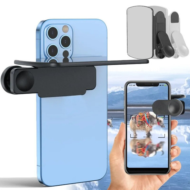 Smartphone Camera Mirror Reflection Clip Phone Selfie Reflector Tool Universal Adjustable Reflection Clip Kit for IPhone Android