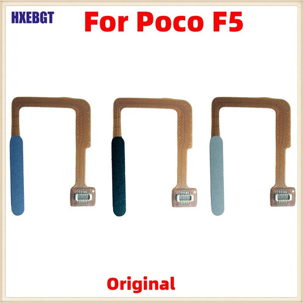 Original For Xiaomi Poco F5 Fingerprint Recognition Sensor Flex Cable Power Button Flex Cable Smartphone Replacement Parts