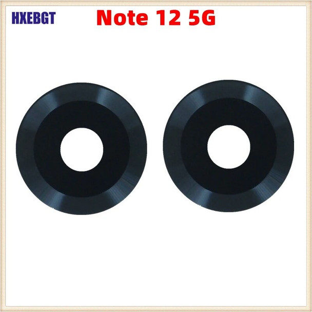 Original Rear Back Camera Glass Cover Lens For Xiaomi Redmi Note 12 5G Main Camera Glass Cover Smartphone Repair Parts