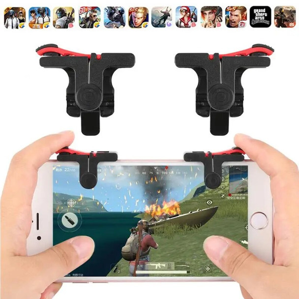 lot PUBG Moible Controller Gamepad Free Fire L1 R1 Trigger PUGB Mobile Keypads Grip L1R1 Joystick For Android Phone