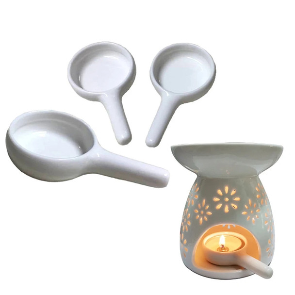 2022 new Ceramic Candle Holder Wax Melt Oil Burner Diffuser Fragrance Tray Aromatherapy Furnace Candlestick Home Decoration