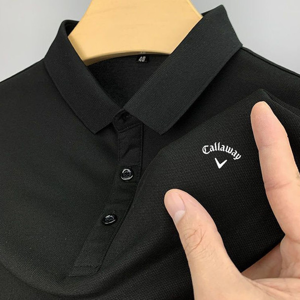 Summer Callaway Men's Golf Printed Shirt Quick Drying Polo Shirt