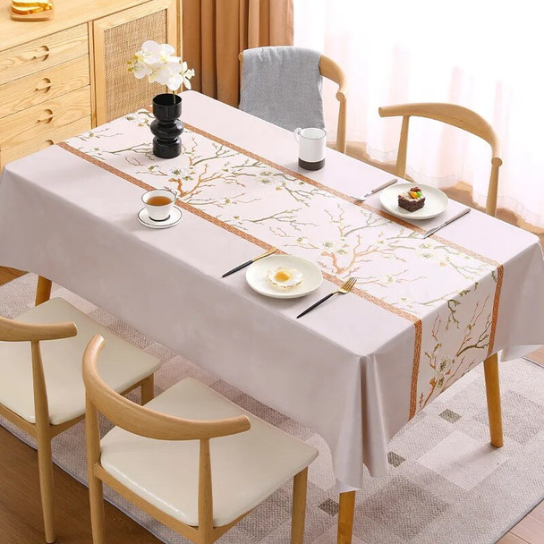 137037 Wind table cloth home tea table cloth cotton linen rectangular simple table cloth table mat
