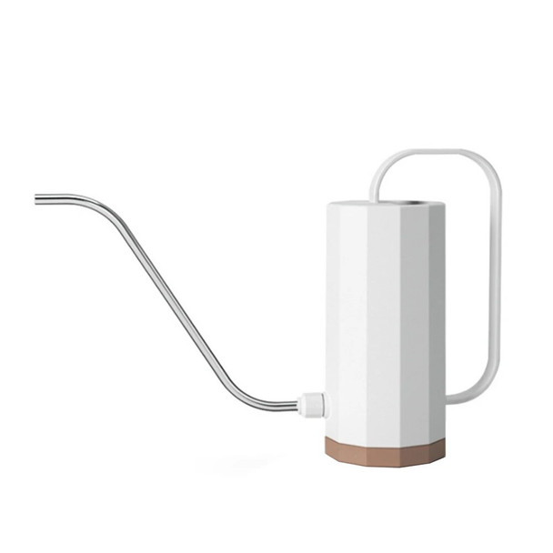 1000ml Plant Watering Can Stainless Steel Curved Mouth Watering Can Household Removable Nozzle Multi-function Bonsai Garden Tool