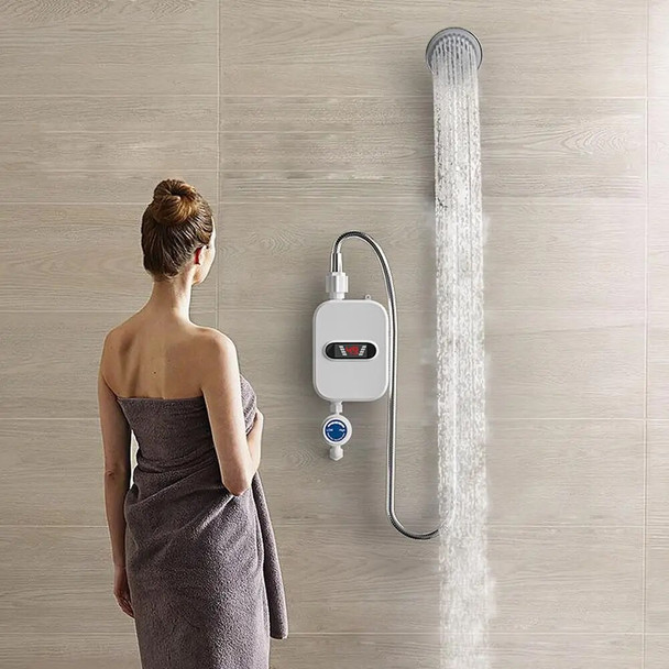 3500W 220V Mini Water Heater Overheating Protection Portable Water Heater Outdoor Tankless Gas Water Heaters for Stables Cabins