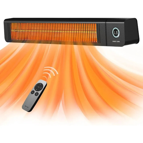 Patio Heater for Commercial Use, 3000W Wall Mounted Electric Infrared Heater, Outdoor Heaters for Patio, Outdoor Heater