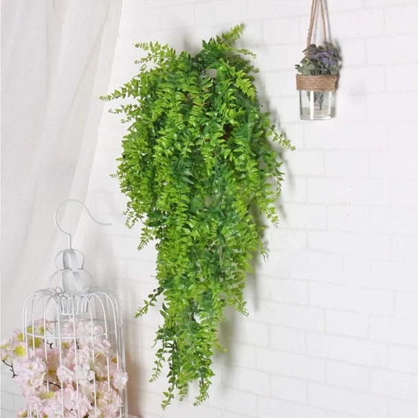 90cm Artificial Plant Persian Fern Leaves Vines Hanging Plastic Grass Outdoor Garden Home Decoration Decorations Fake Rattan Ivy
