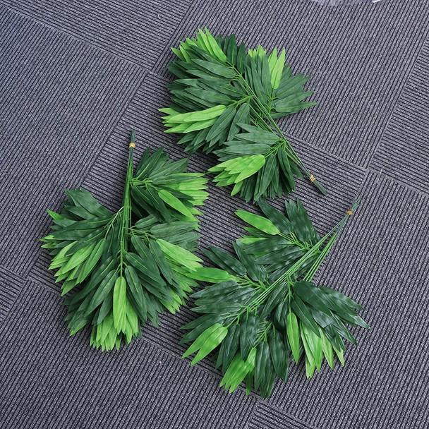 Artificial Leaves Green Plants Plants Greenery Leaves 100pcs for Outdoor Indoor Decoration Bamboo