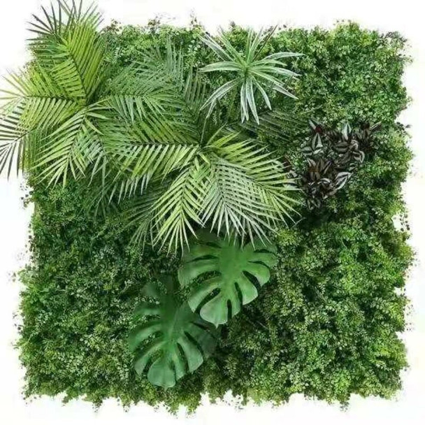 Artificial Plant Lawn Grass Wall DIY Background Simulation Grass Fake Flower Indoor and Outdoor Wall Wedding Scene Decoration