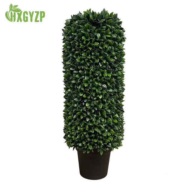 HXGYZP Artificial Plant Cylindrical Potted Plants Pepper Leaf With Plastic Flowerpot Home Decoration Office Garden Outdoor Porch