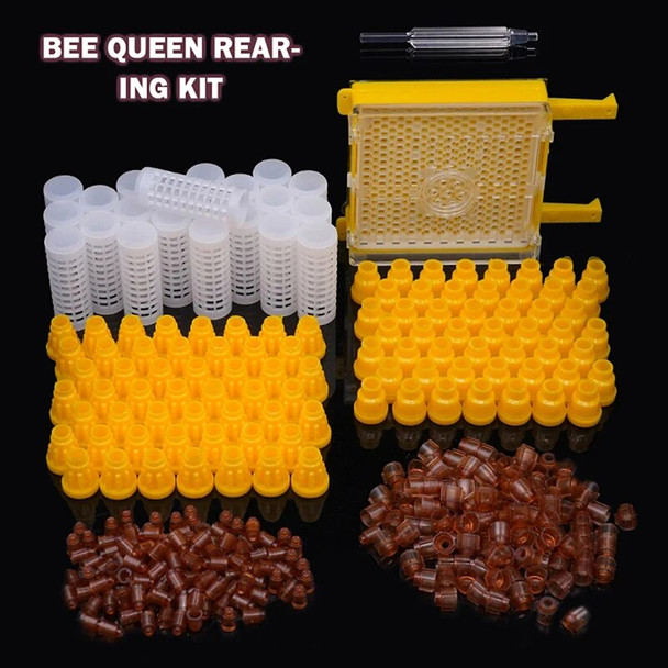 Bee King Queen Rearing Complete Kit Plastic Multifunctional Queen Breeding Box Queen Cell Cup Holder Beekeeping Tools Supplies