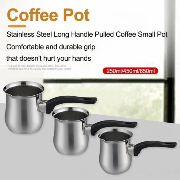 Stainless Steel Coffee Cup Brewing Moka Pot Warming Espresso Chocolate Milk Coffee Pot Home Kitchen Barista Coffeeware Teaware