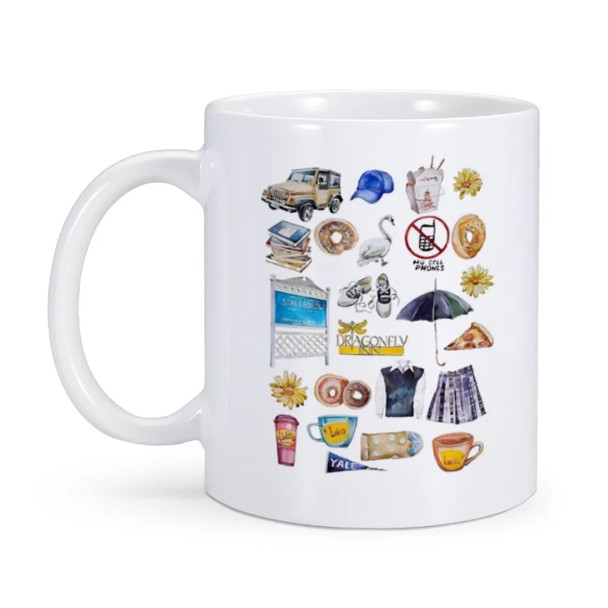 Gilmore Girls Cups Luke's Diner Stars Hollow Connecticut Gear Mugs Rory Lorelai Coffeeware Gift Mom Drinkware Teaware Tableware