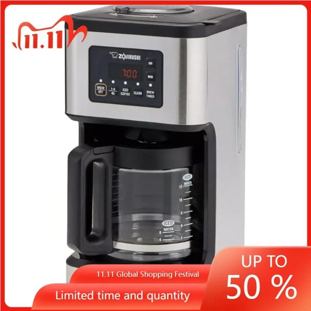 Instant Coffee Tea Pot Base StainlessSteel and Black EC-ESC120 Coffee Maker Dome Brew Programmable Coffeeware Teaware Cafes Pots