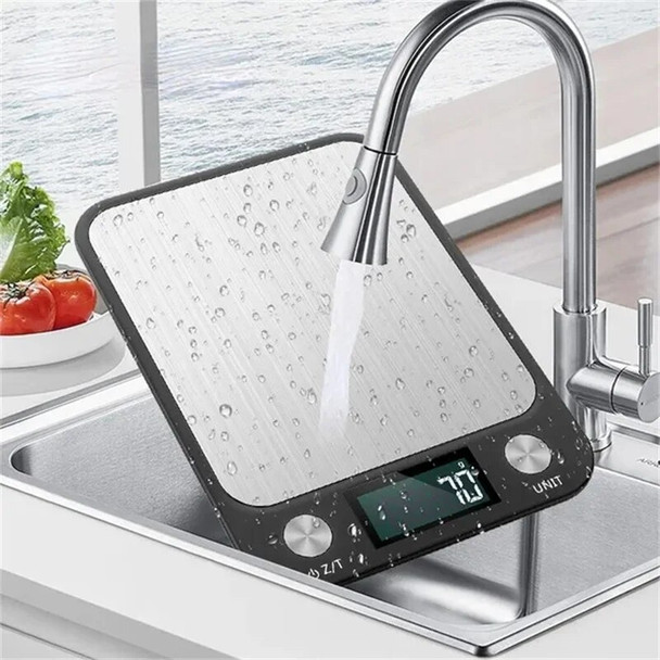 Kitchen Scale 5/10/15Kg Weighing Food Coffee Balance Digital Scales Stainless Steel Design Cooking and Baking Measuring Tools