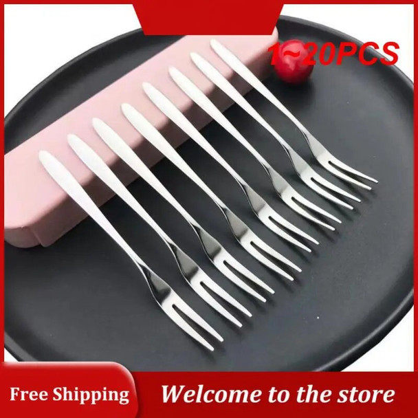 5PCS Bbq Meat Fork Luxury High-quality Fruit Fork Tableware Kitchen Supplies Long Cutlery Forks Dinner Fruit Dessert Fork