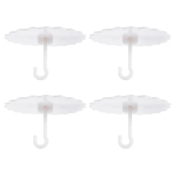4pcs Hooks Net Ceiling Hanger Wall Canopy Bed Hook Mosquito Hangers Hanging Screw Baby Dome No Drilling Suspension