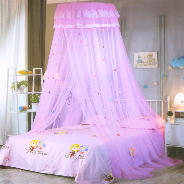 Dome hanging mosquito net Easy to Install Girls Room Decor Dome Bed Netting Canopy Lace Bed Canopy 4 Colors