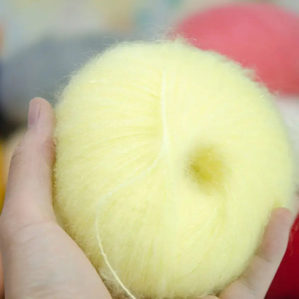 Hot 10 ball/lot Worsted Natural Soft Silk Fine Wool Mohair Yarn Skein Baby Organic Crochet Hand Knitting Sewing Thread Z4722