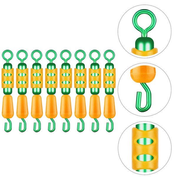 Buffer Clip Fishing Tool Outdoor Lure Rolling Swivels Connector Silica Gel Tackles