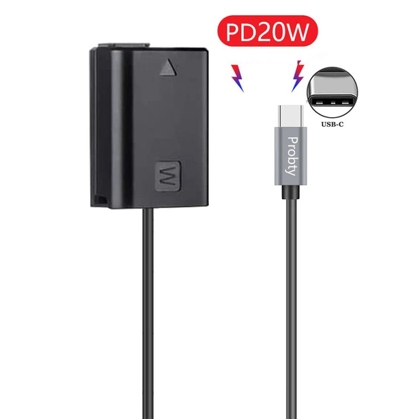 USB-C NP-FW50 Dummy Battery PowerAdapter AC-PW20 for Sony Alpha A6400 ILCE-6400 6500 6300 6000 5100 5000 3000 Camera USB-C NP-FW50 Dummy Battery PowerAdapter AC-PW20 for Sony Alpha A6400 ILCE-6400 6500 6300 6000 5100 5000 3000 Camera