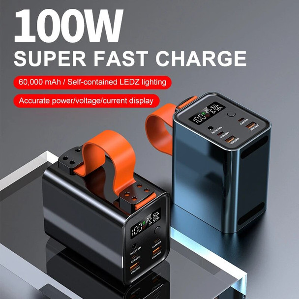Power Bank Station 60000mAh 30000mAh Outdoor Energy PD 100W Portable Power Bank Solar Generator For Camping Phone Fast Charge Power Bank Station 60000mAh 30000mAh Outdoor Energy PD 100W Portable Power Bank Solar Generator For Camping Phone Fast Charge