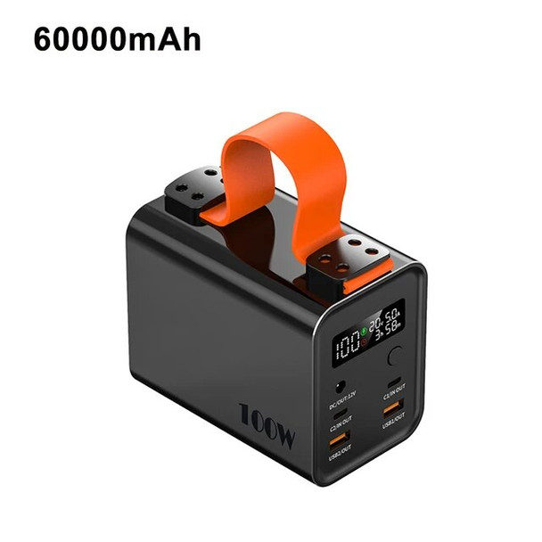 Power Bank Station 60000mAh 30000mAh Outdoor Energy PD 100W Portable Power Bank Solar Generator For Camping Phone Fast Charge Power Bank Station 60000mAh 30000mAh Outdoor Energy PD 100W Portable Power Bank Solar Generator For Camping Phone Fast Charge