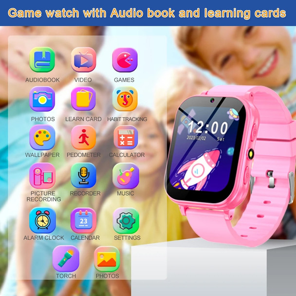 Kids Game Smart Watch Pedometer Music Play Flashlight 22 Games 500mAh Habit Tracking Children Smartwatch Boys Girls Gifts Clock
