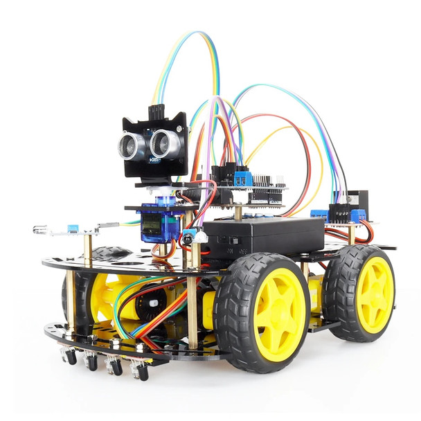 Smart Robot Kits For Arduino Programmable Big Public Electronics Automation Equipment Kit Coding Robot Robotic Electronic Kit