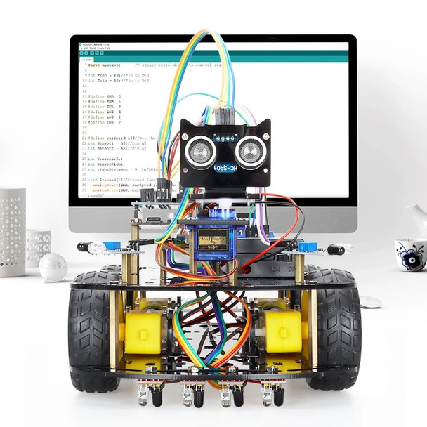Smart Automation Robotics Car Kit For Arduino Programming Project Complete Robotic Electronic Kit Education Automation Sets