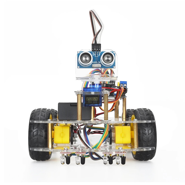 TSCINBUNY Starter Smart Robot Car Kit for Arduino Robot Programming Complete Learning and Develop Automation Kits +Manual