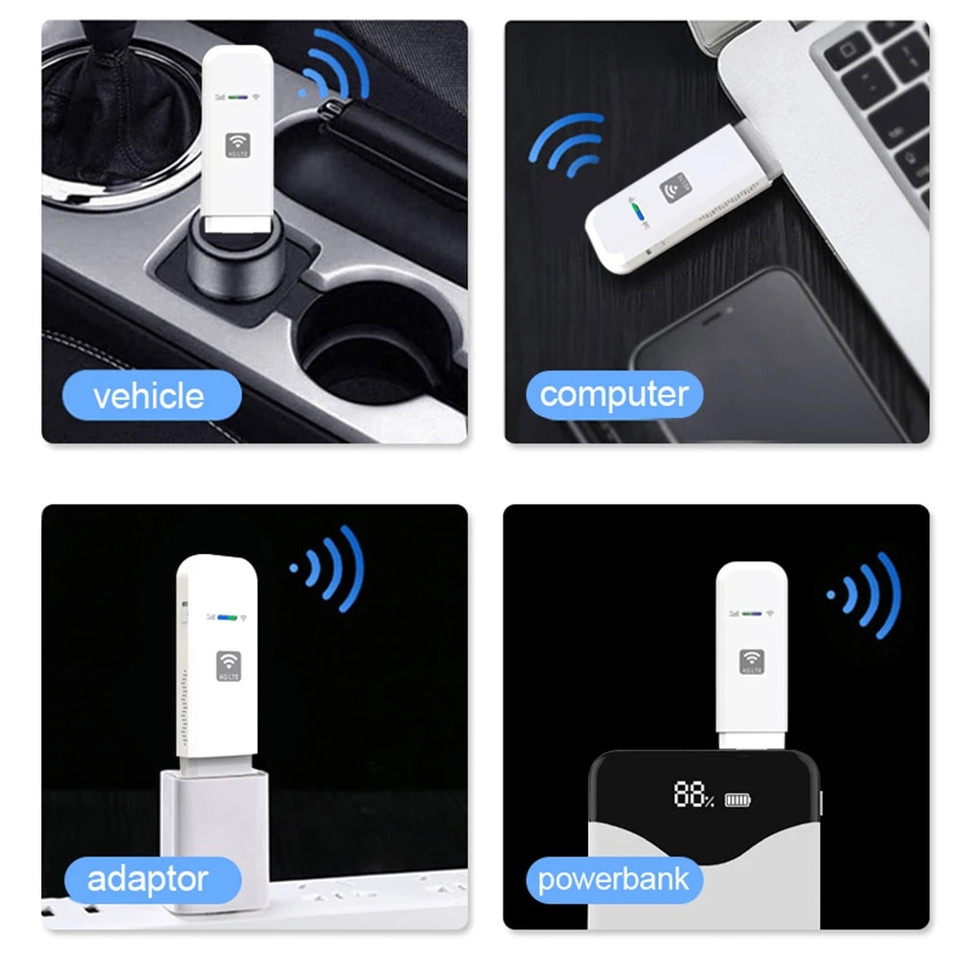 EATPOW USB 4G LTE Modem USB Dongle WiFi Router with SIM Card Slot ...