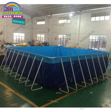 Inflatable Frame Pool For Amusement Water Park Above Ground Pvc Steel ...