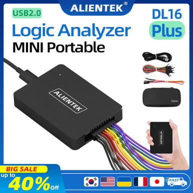 USB Logic Analyzer DL16 250MHz Max Sample Rate 16Channels Logic ...