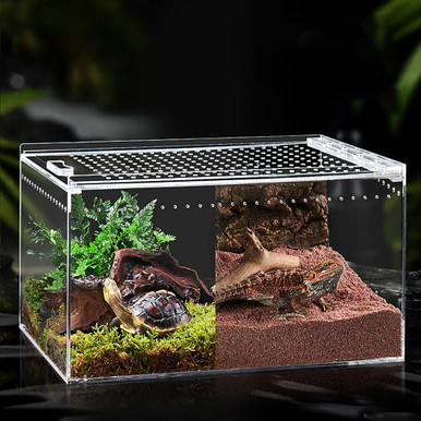 Insect Tank Acrylic Habitat Cage Reptile Terrarium Insect Tarantula Enclosure Tank ...