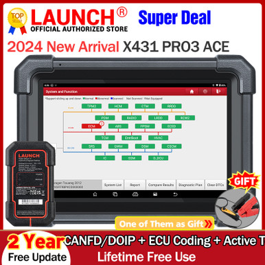 LAUNCH X431 PRO3 ACE Scan Tool for Online ECU Coding Topology Map CANFD ...