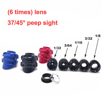 AME Archery Peep Sight Kit 37/45 Degree | Clarifier Lens Inner Core For Compound Bow