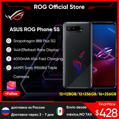 Computer Rog 5s ASUS ROG 5S 5 S smartphone 5G Snapdragon 888 Plus 6.78'' 144Hz AMOLED ...