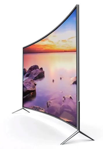 Iptv 55 Inch Curved lcd monitor wifi ipTV Android 7.1 RAM 1.5G ROM 8G DVB-t2 led ...
