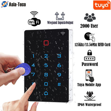 Waterproof WiFi Tuya App Backlight Touch 125khz RFID Card Access ...