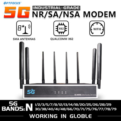 Nr Modem Stack OPTFOCUS 5G NR SA NSA Router With SIM Card Modem 1800M WIFI6 LTE Card ...