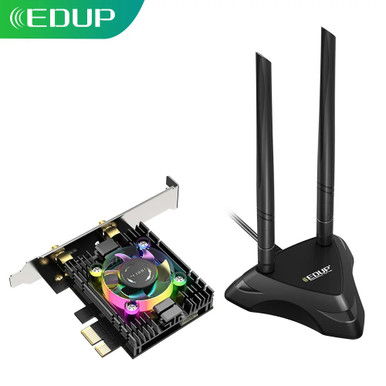 EDUP 3000Mbps WiFi 6 Card Adapter Bluetooth 5.1 Dual Band 2.4G/5G With ...