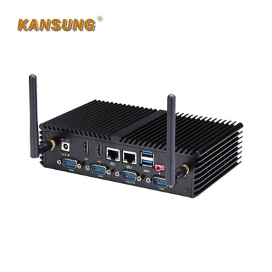 Rb65 Linux Computer Desktop Barebone 6 COM RS232 Industrial Linux Computer Thin Client ...