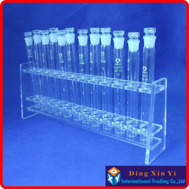 Lab 10mlx12 Colorimetric Organic Glass Nessler Tube Rack+12 pieces 10ml ...