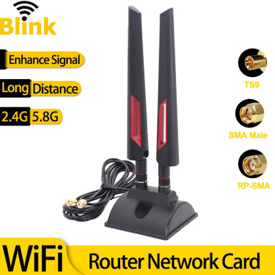 Maginet Wiifi Router 5G WiFi External Antenna Amplifier TS9 SMA Magnetic Base for Long Range ...