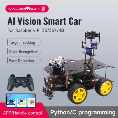Technology Raspberry Pi Auto 4WD Smart Robot Car Automation Kit For Raspberry Pi 4B Programming ...