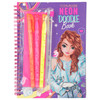 Album neon doodle Book Top Model con set 3 colori